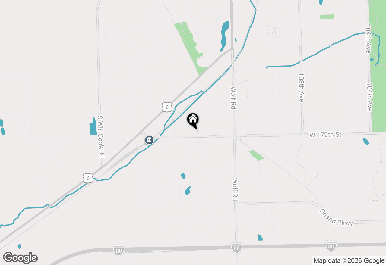 Map of 17851 Marley Creek Boulevard, Orland Park, IL 60467