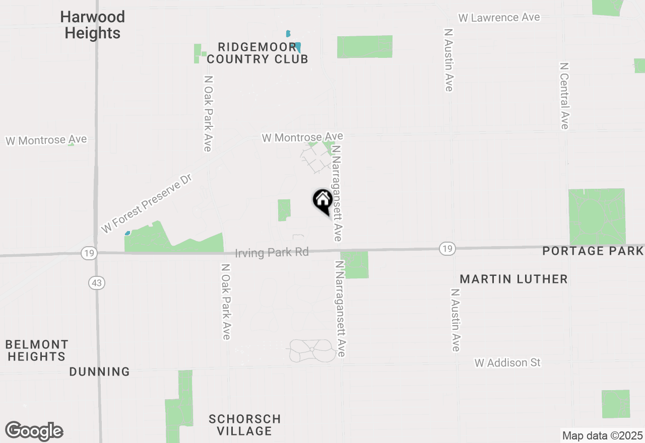 Map of 6433 W Belle Plaine Avenue #209, Chicago, IL 60634