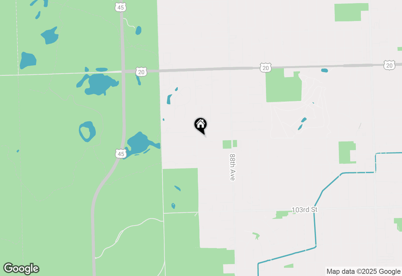 Map of 8990 W 99th Street, Palos Hills, IL 60465