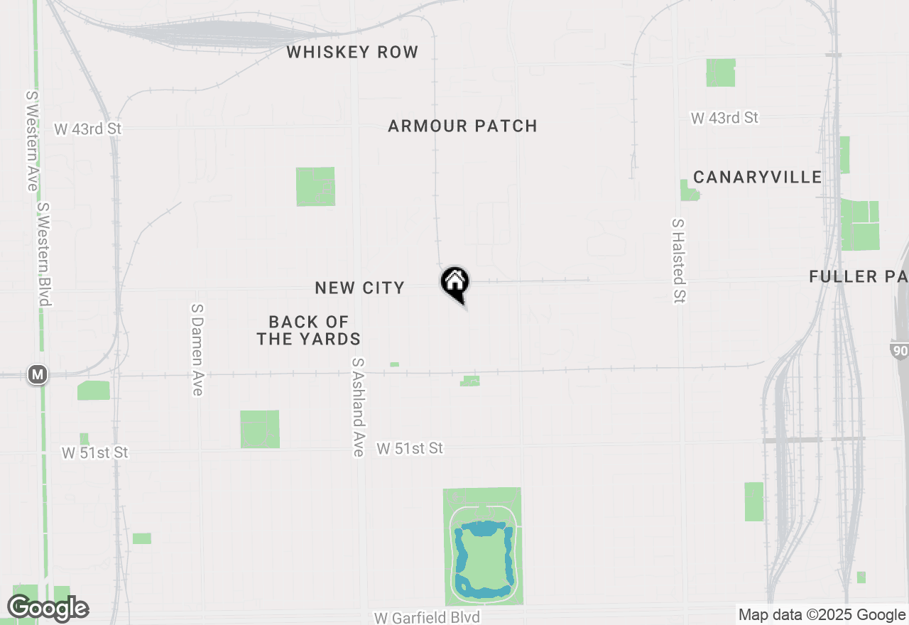 Map of 4740 S Ada Street, Chicago, IL 60609