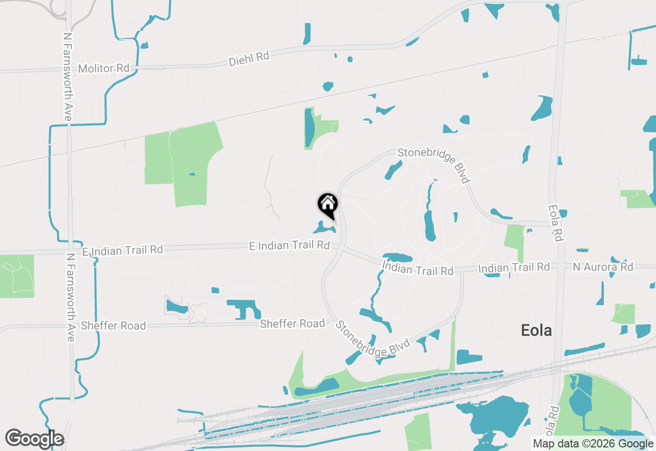 Map of (Address confidential), Aurora, Illinois 60502