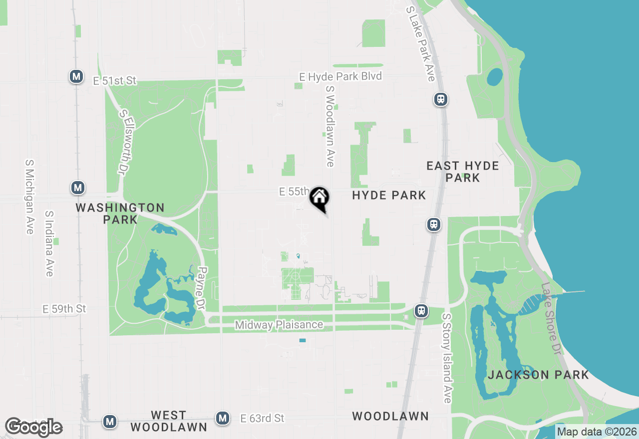 Map of 1157 E 56th Street #3, Chicago, IL 60637