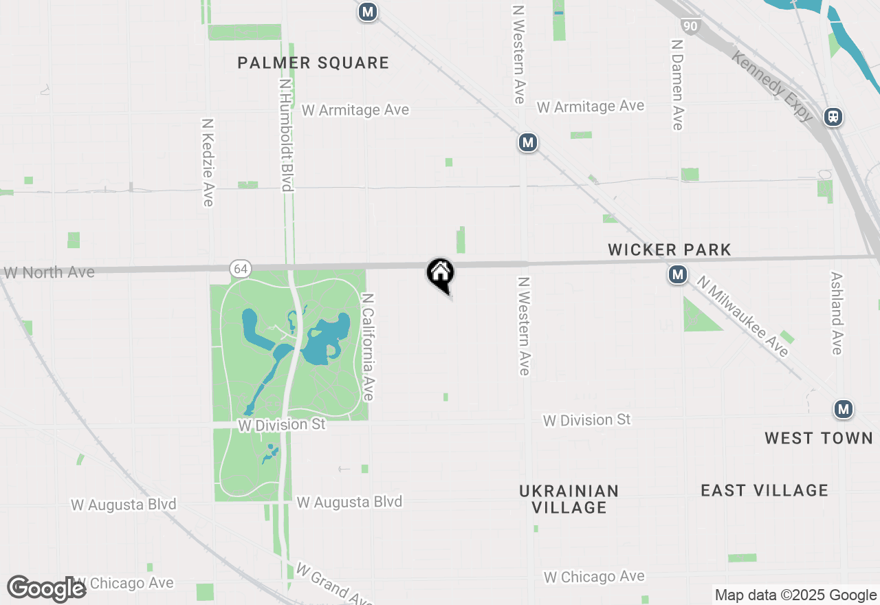 Map of 2606 W Le Moyne Street #1, Chicago, IL 60622