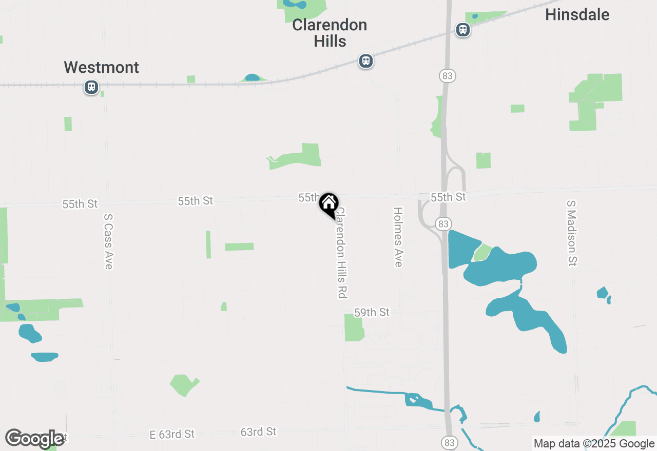 Map of 16W771 56th Place, Clarendon Hills, IL 60514