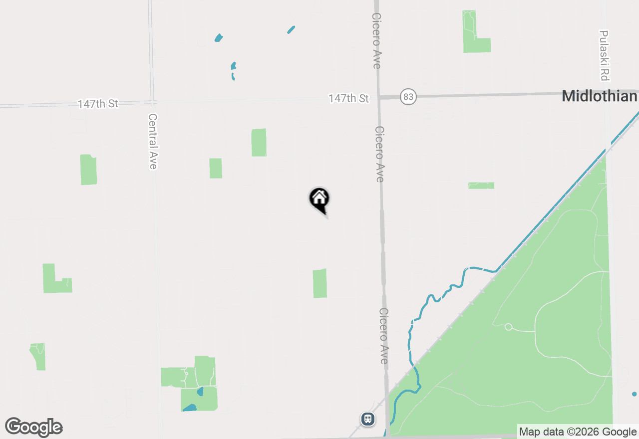 Map of 15102 Lavergne Avenue, Oak Forest, IL 60452