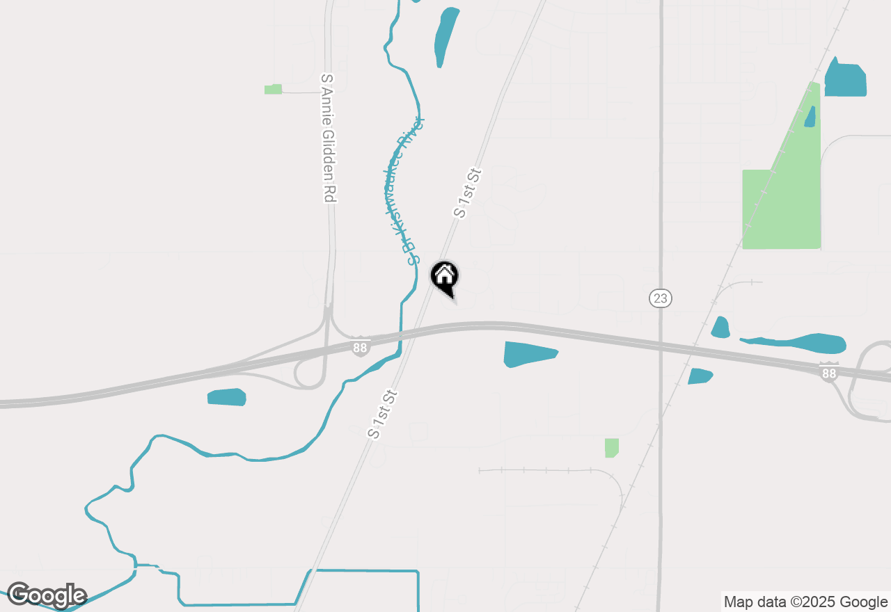 Map of 127 Berkshire Drive, Dekalb, IL 60115