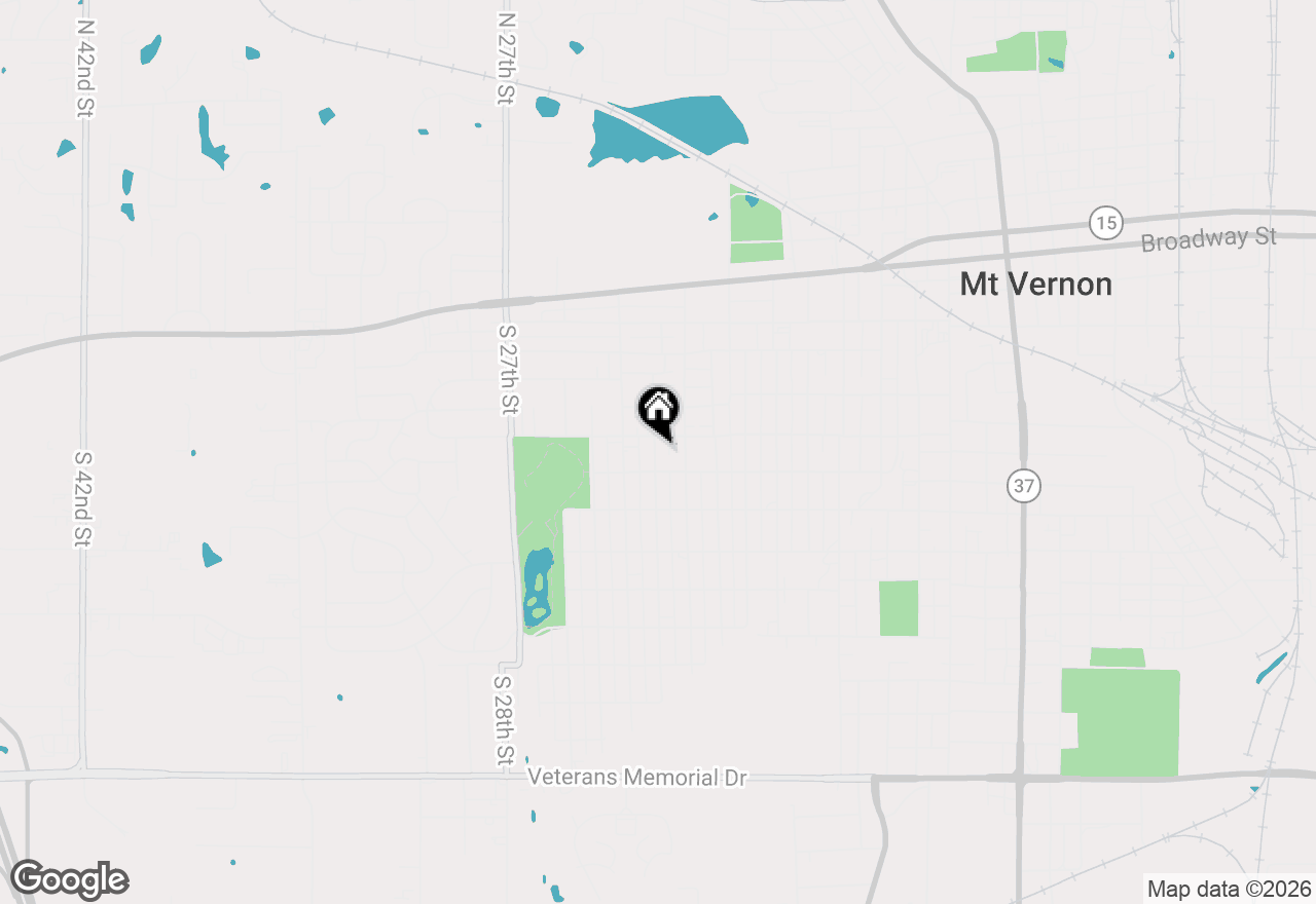 Map of 608 S 23rd Street, Mt Vernon, IL 62864