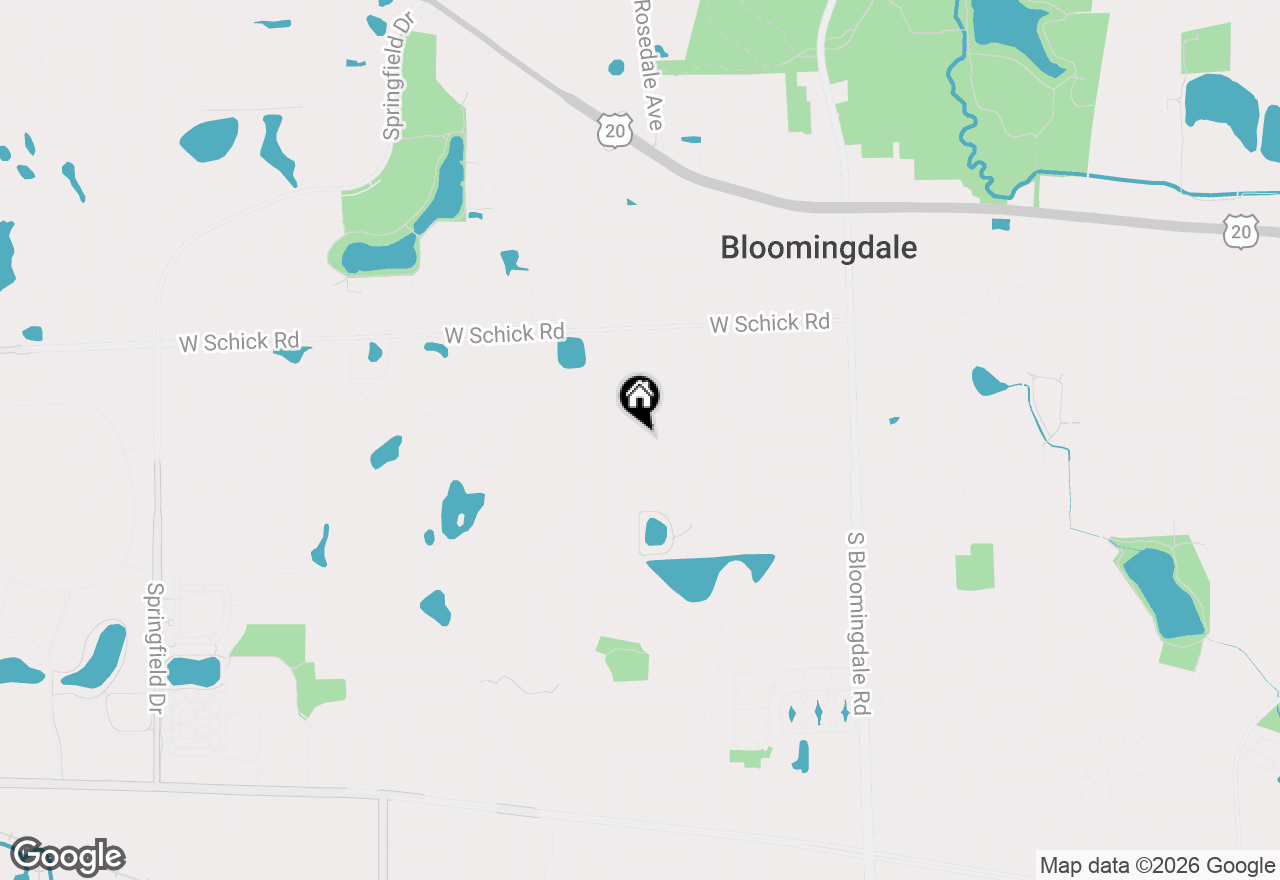 Map of 204 Rosedale Court, Bloomingdale, IL 60108