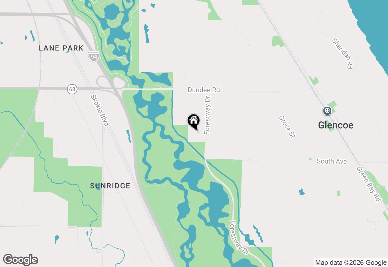 Map of 794 Clover Lane, Glencoe, IL 60022