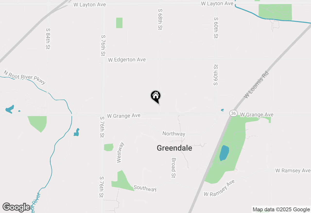 Map of 5438 Montgomery Dr, Greendale, WI 53129