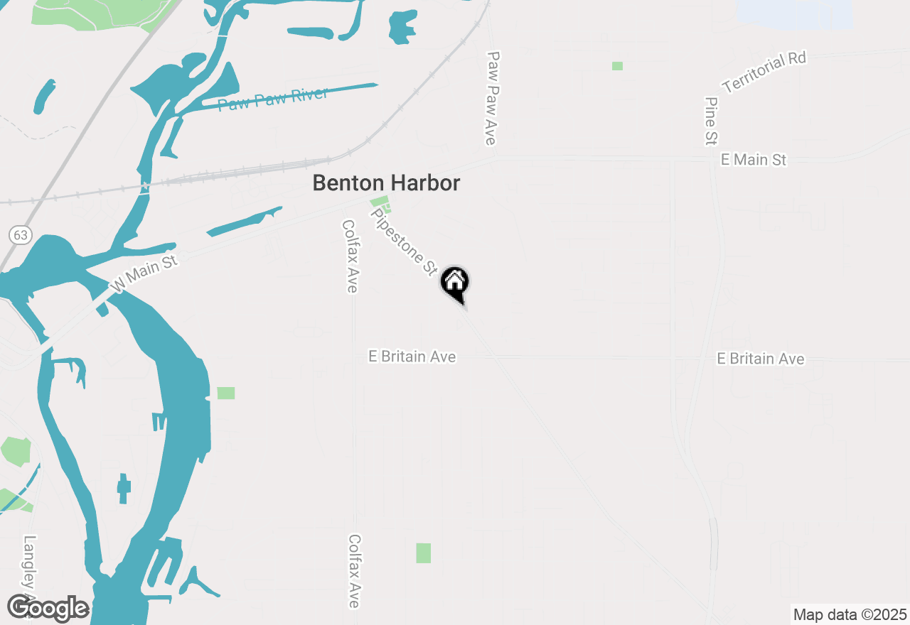 Map of 378 Pipestone Street, Benton Harbor, MI 49022