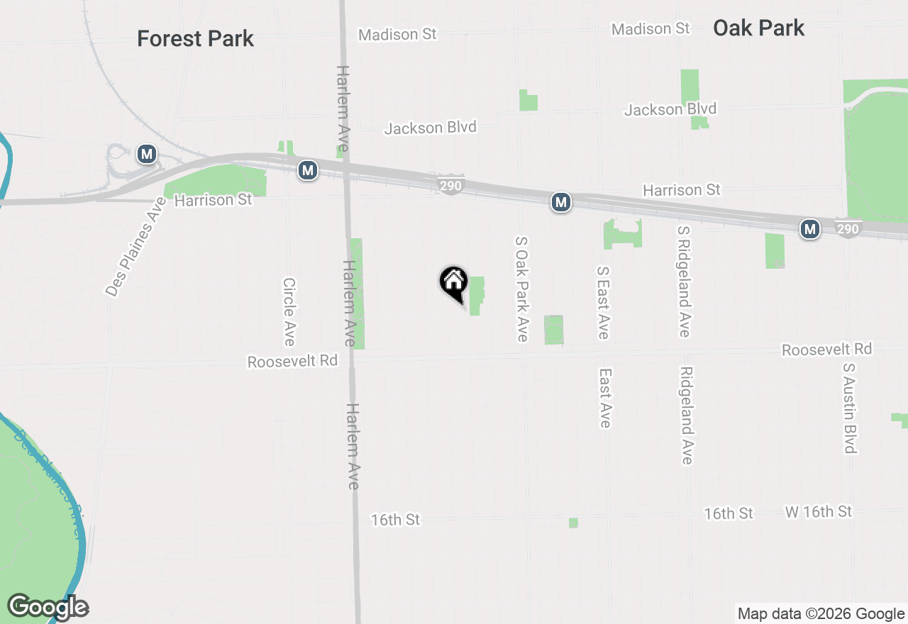 Map of 1143 Clinton Avenue, Oak Park, IL 60304