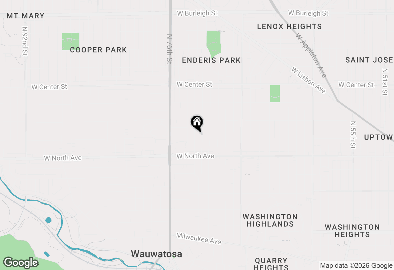 Map of 2408 N 73rd St, Wauwatosa, WI 53213