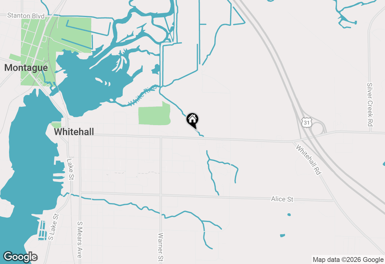Map of 1016 E Colby Street, Whitehall, MI 49461