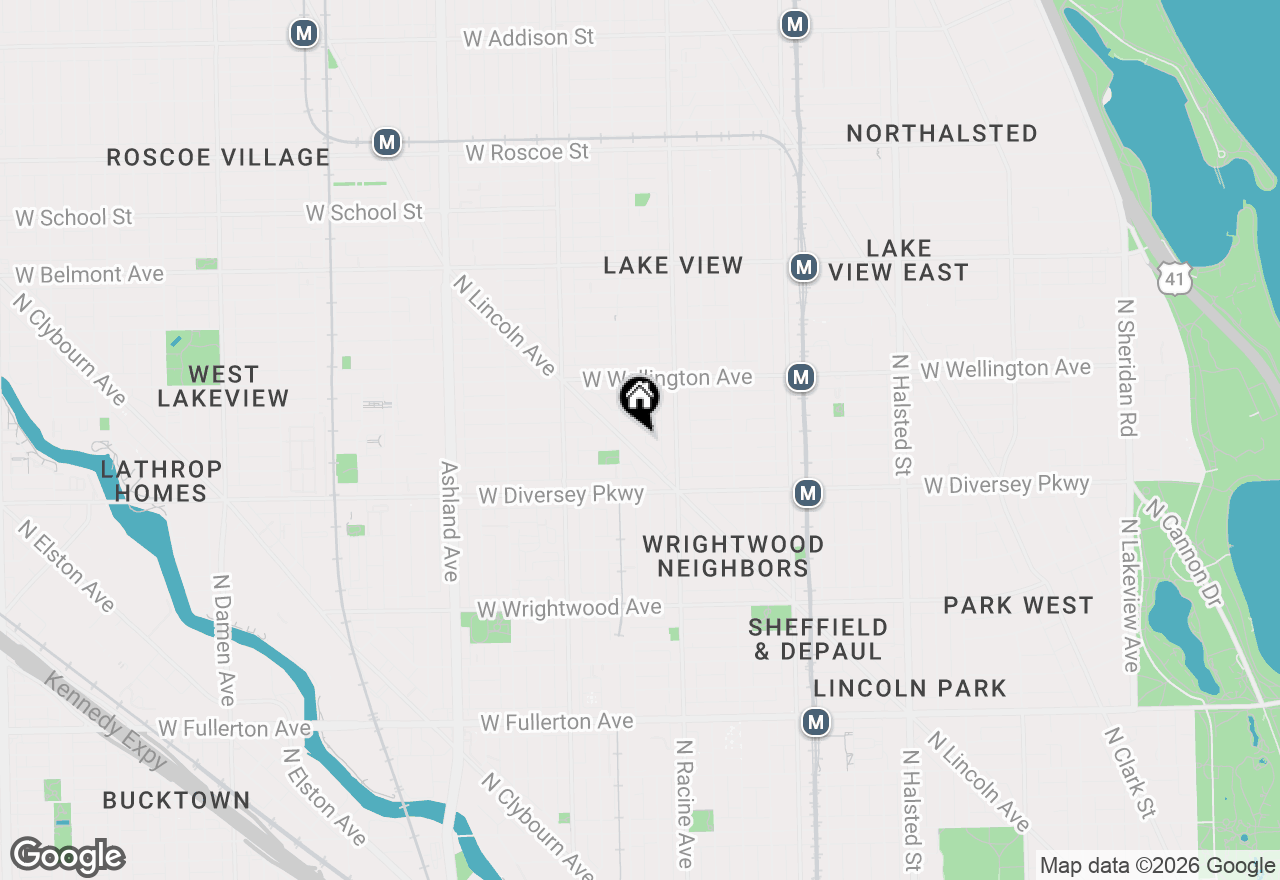 Map of 1235 W George Street #110, Chicago, IL 60657