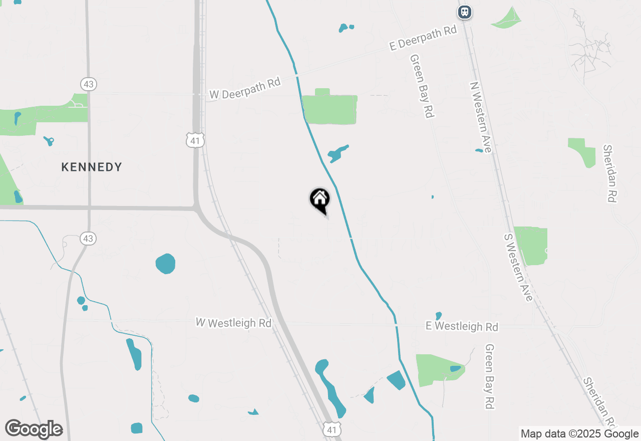Map of 46 Shawnee Lane, Lake Forest, IL 60045