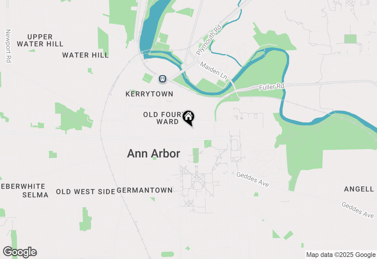 Map of 801 E Ann Street, Ann Arbor, MI 48104