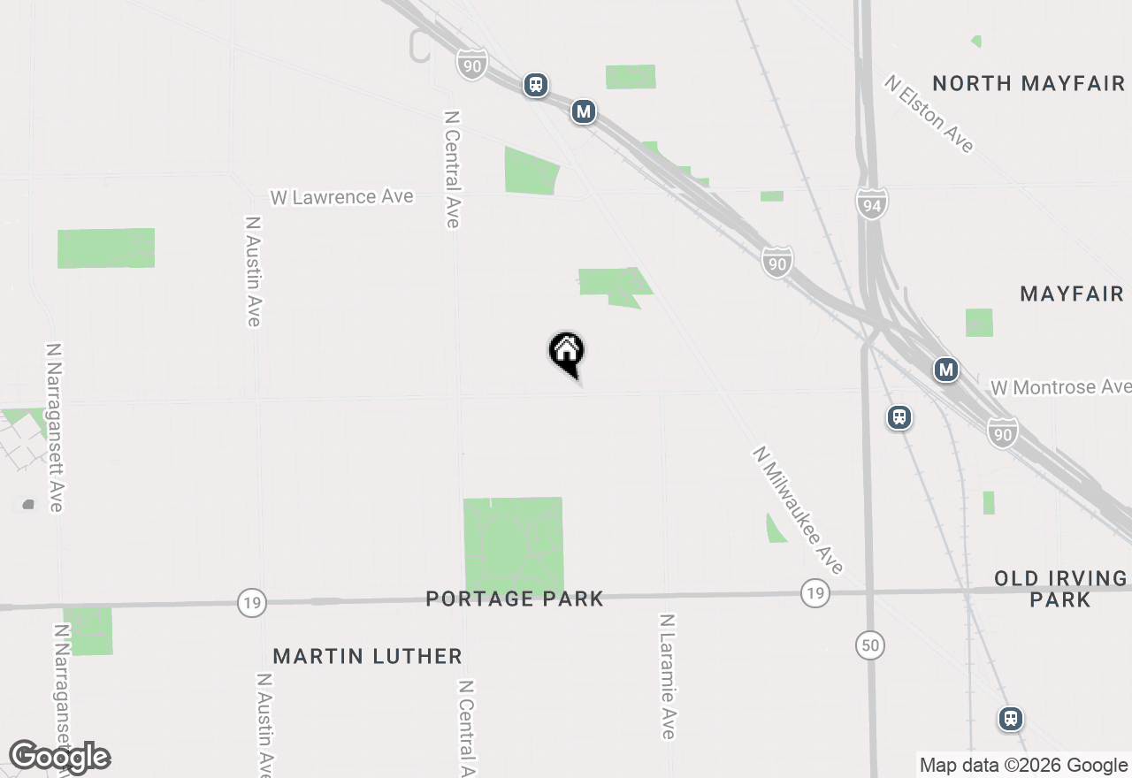 Map of 5354 W Montrose Avenue, Chicago, IL 60641