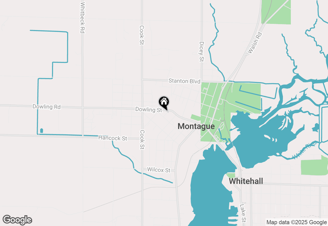 Map of 4851 Dowling Street, Montague, MI 49437