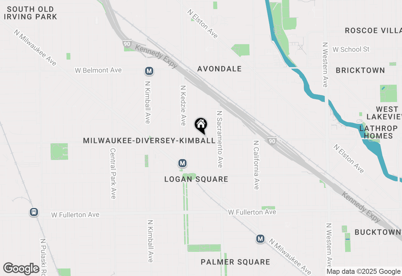 Map of 3100 W Diversey Avenue #1S, Chicago, IL 60647