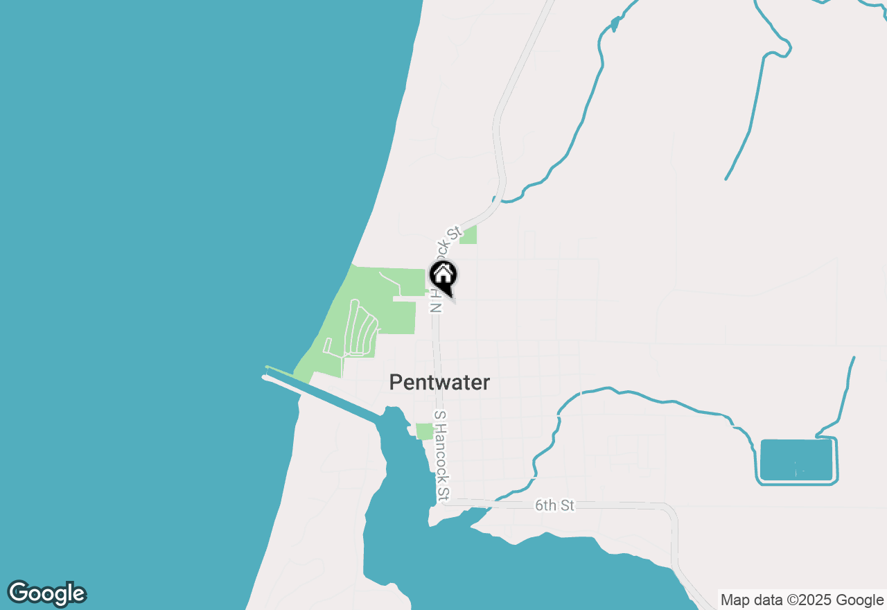 Map of 380 N Hancock Street, Pentwater, MI 49449