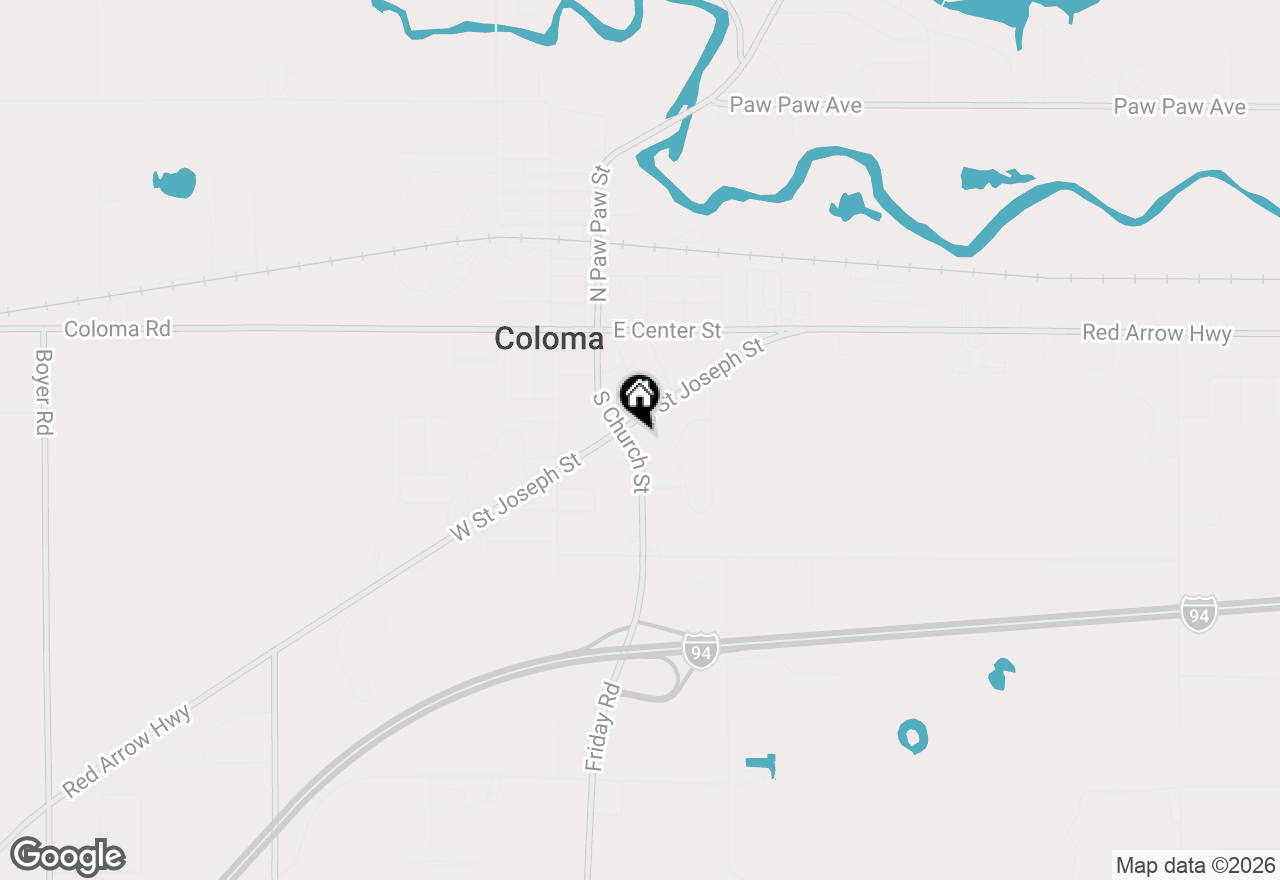 Map of 329 S Church Street, Coloma, MI 49038