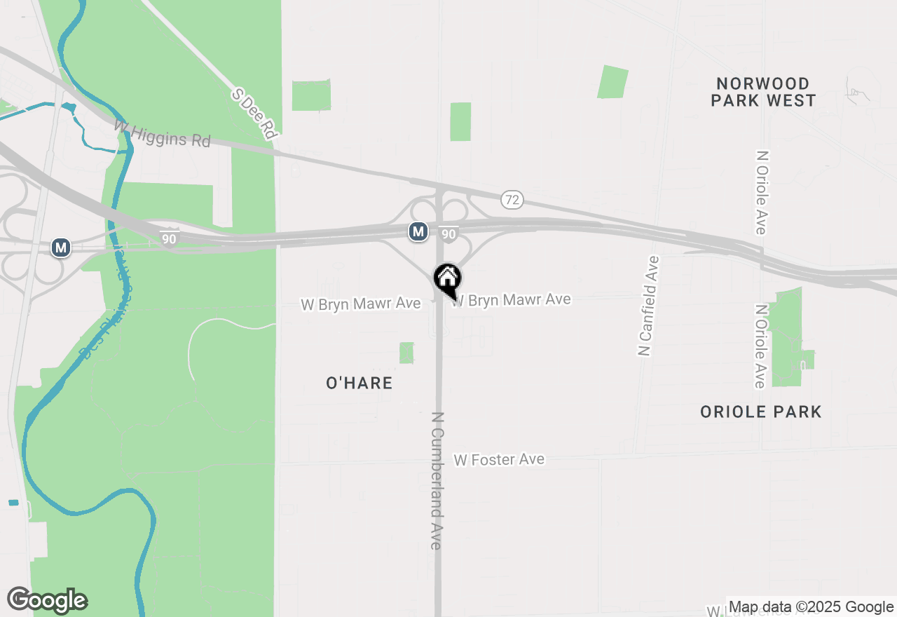 Map of 5555 N Cumberland Avenue #309, Chicago, IL 60656