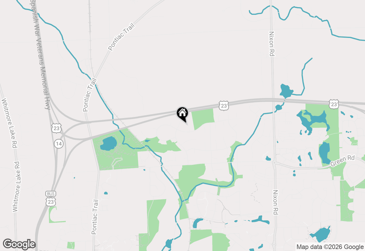 Map of 3172 Birchwood Court, Ann Arbor, MI 48105