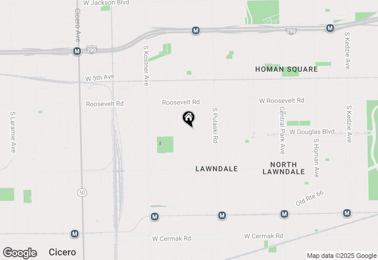 Map of 1340 S Kedvale Avenue, Chicago, IL 60623