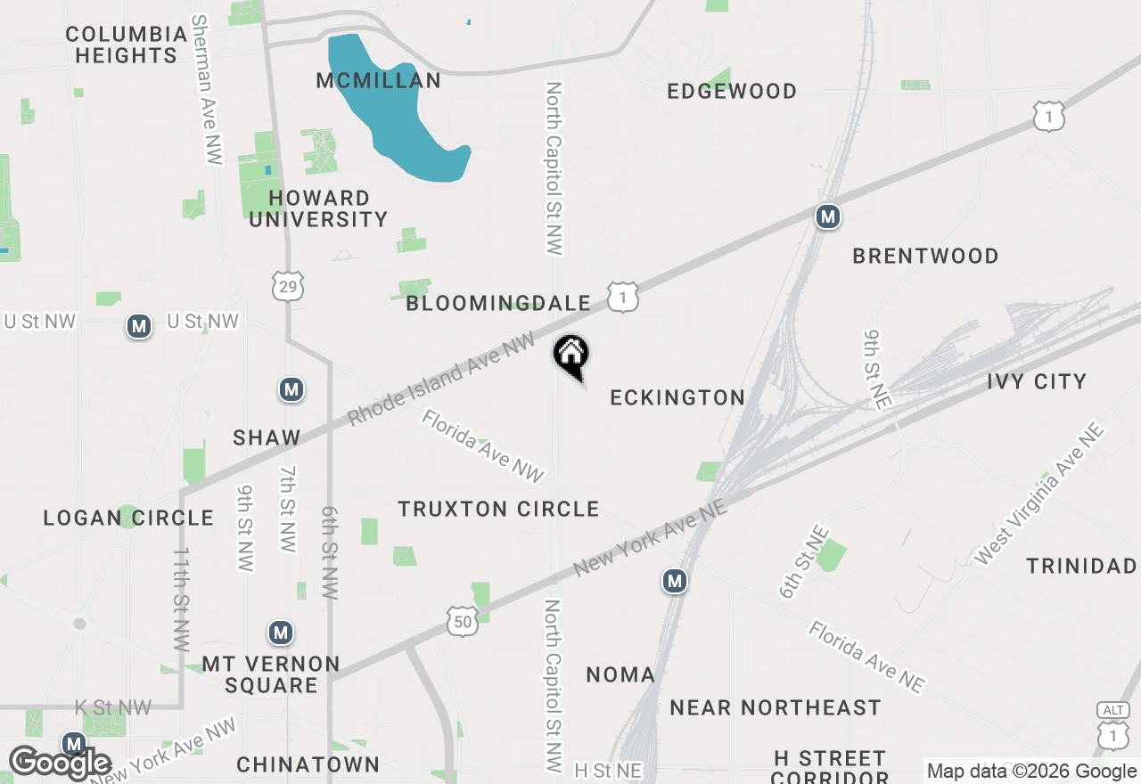 Map of 14 S Street Ne #201, Washington, DC 20002