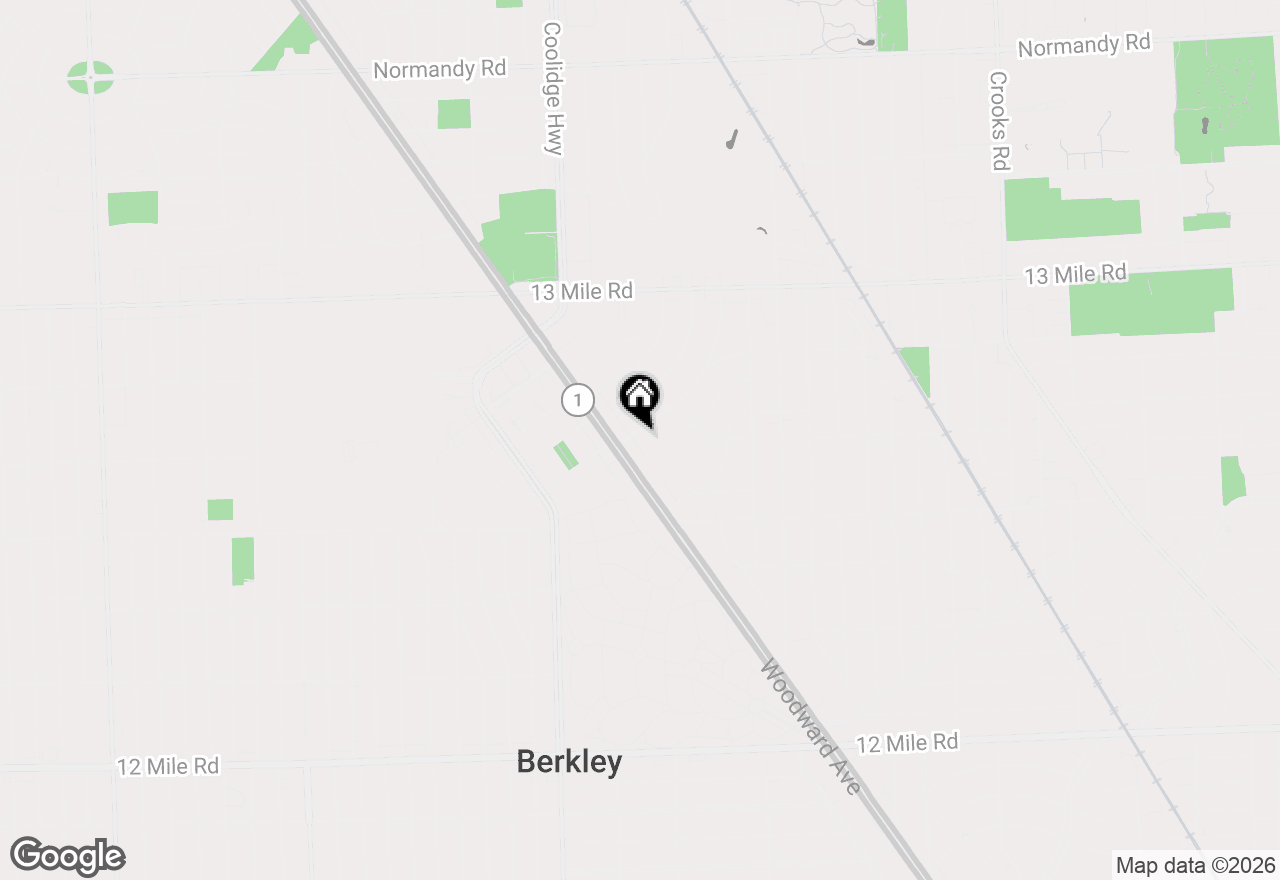 Map of 3015 Bembridge Road, Royal Oak, MI 48073