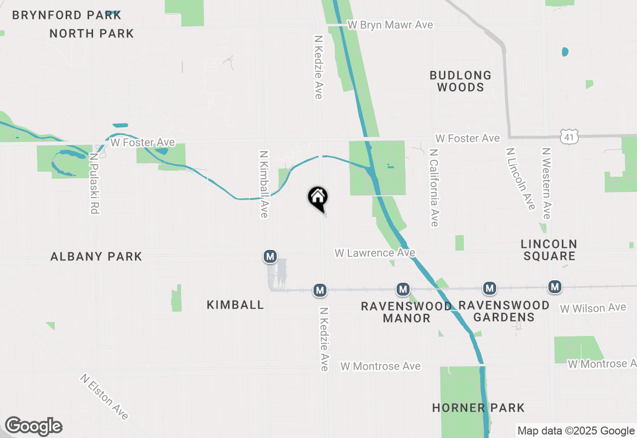 Map of 4912 N Kedzie Avenue #2E, Chicago, IL 60625