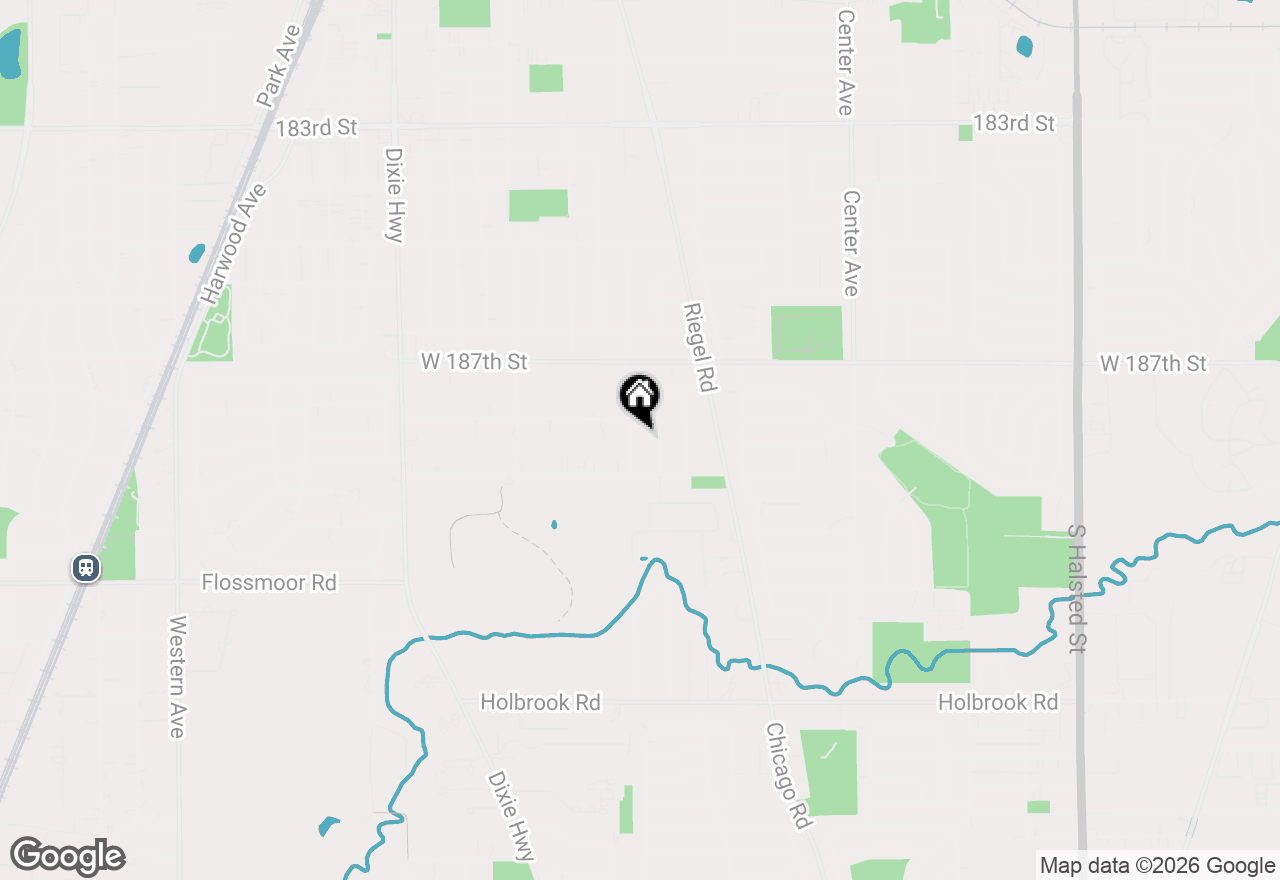 Map of 18823 Ashland Avenue, Homewood, IL 60430