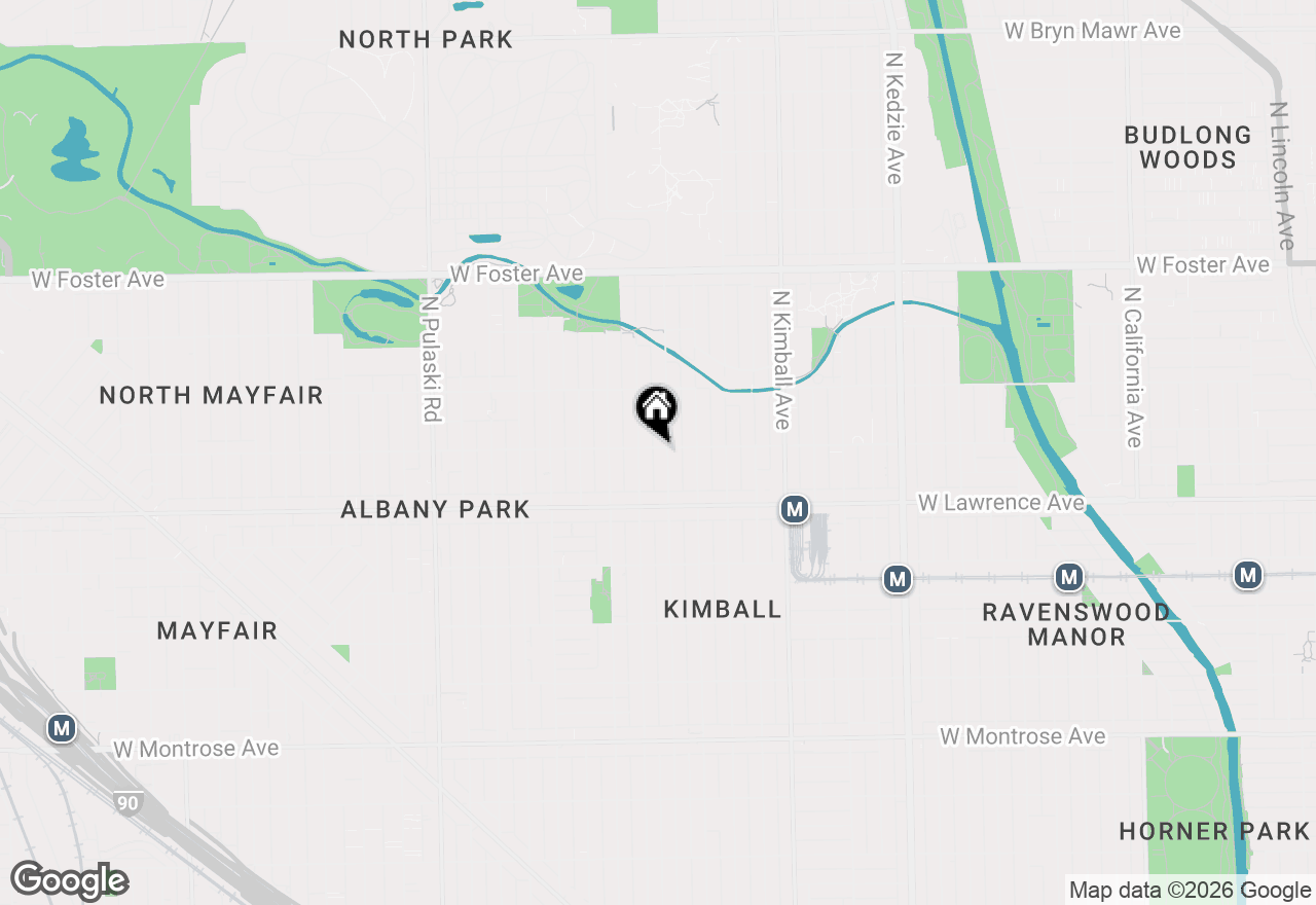 Map of 3607 W Ainslie Street #3, Chicago, IL 60625