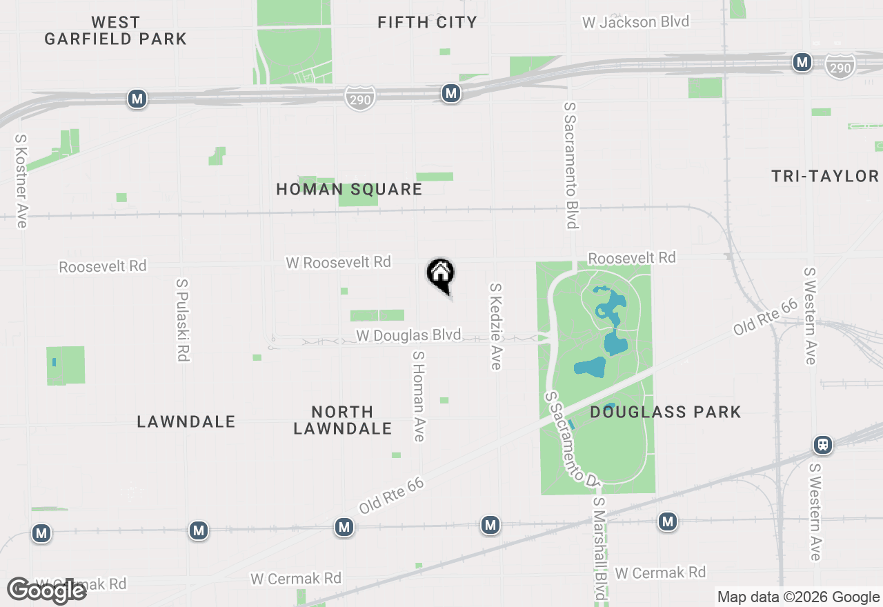Map of 1301 S Christiana Avenue, Chicago, IL 60623