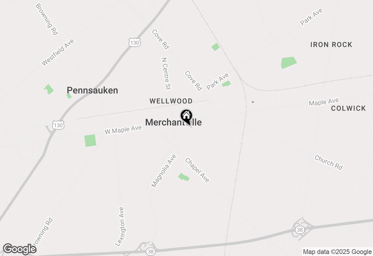 Map of 129 Maple Terrace, Merchantville, NJ 08109