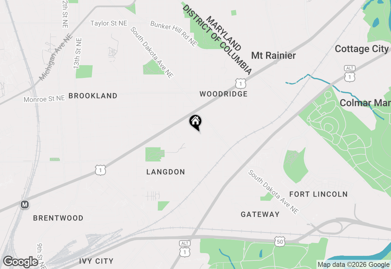 Map of 3021 24th Street Ne, Washington, DC 20018