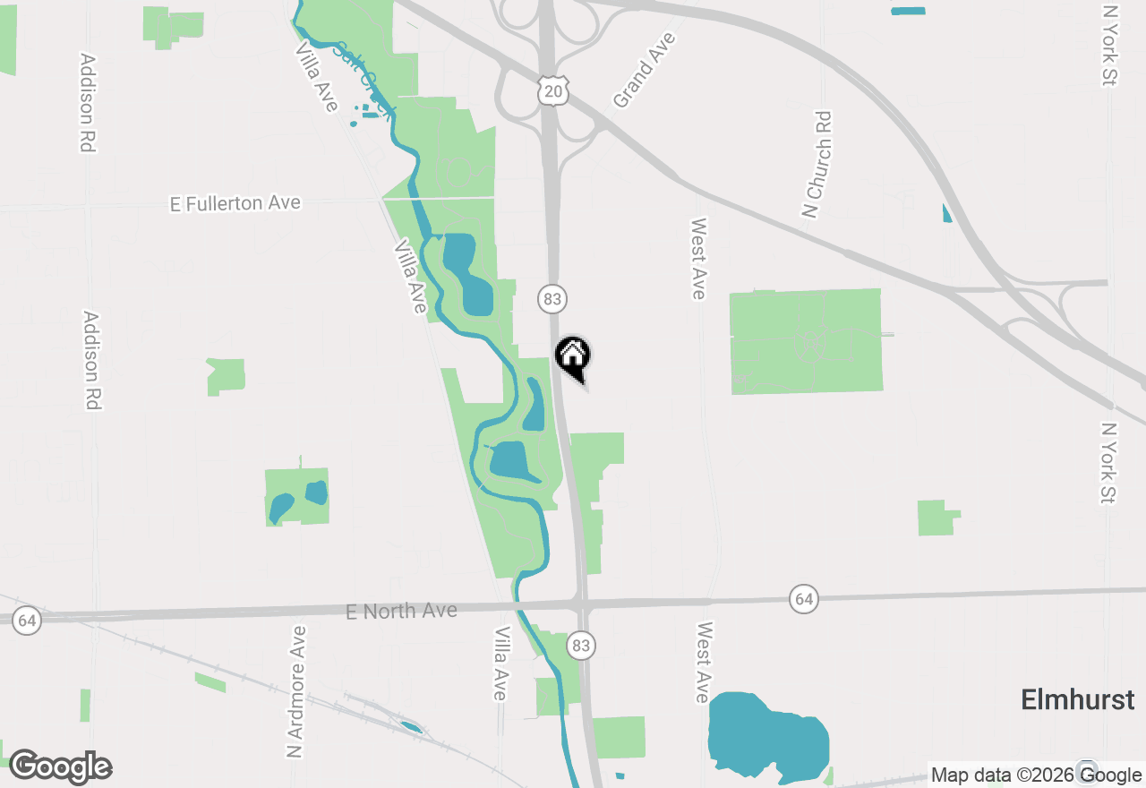 Map of 657 W Armitage Avenue, Elmhurst, IL 60126