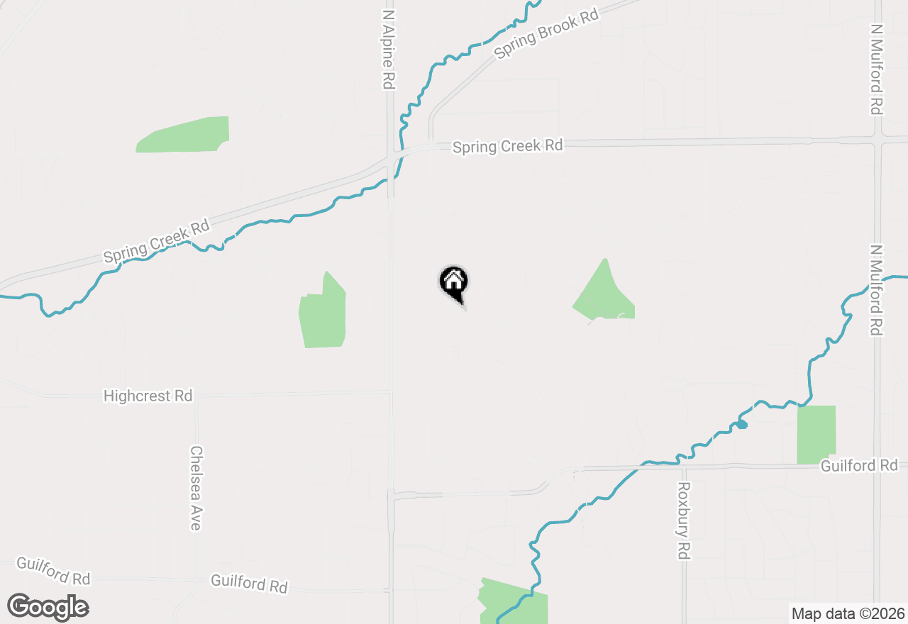 Map of 2103 Delcy Drive, Rockford, IL 61107