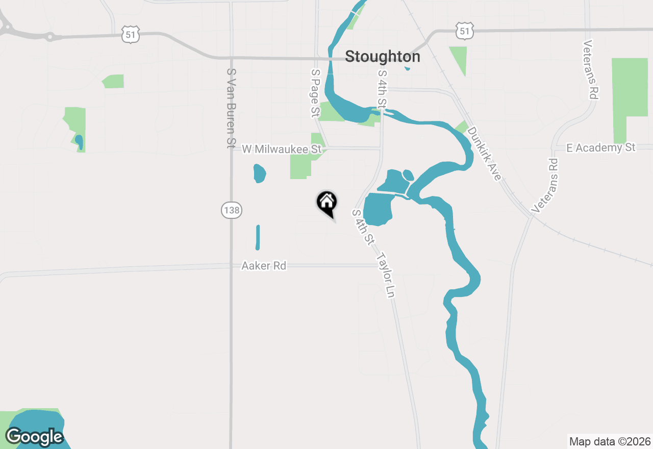Map of 1425 S Page Street, Stoughton, WI 53589