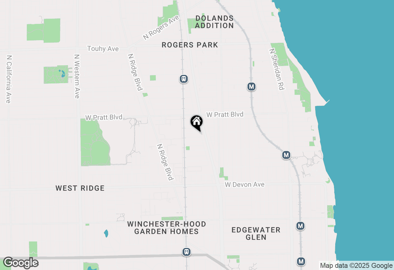 Map of 1727 W North Shore Avenue, Chicago, IL 60626