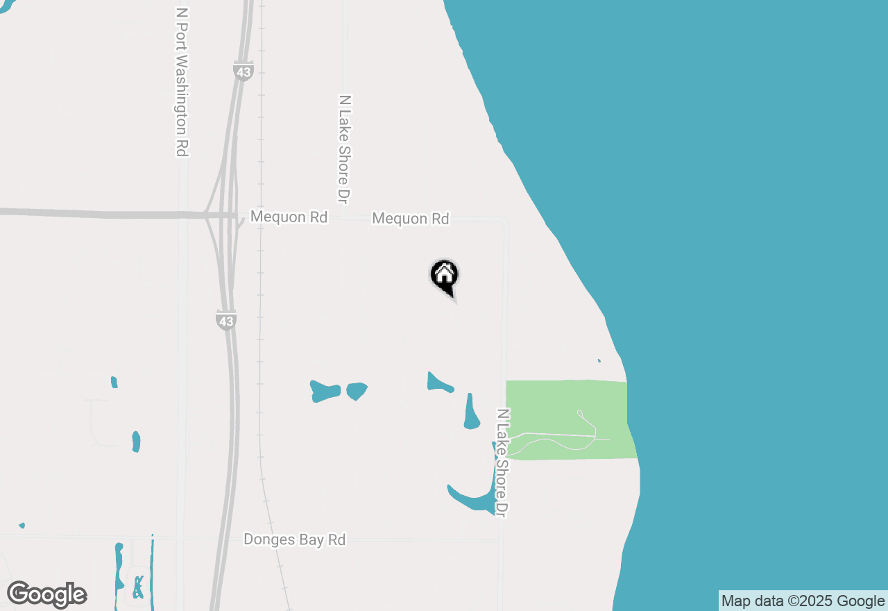 Map of 106 W Dogwood Ct, Mequon, WI 53092