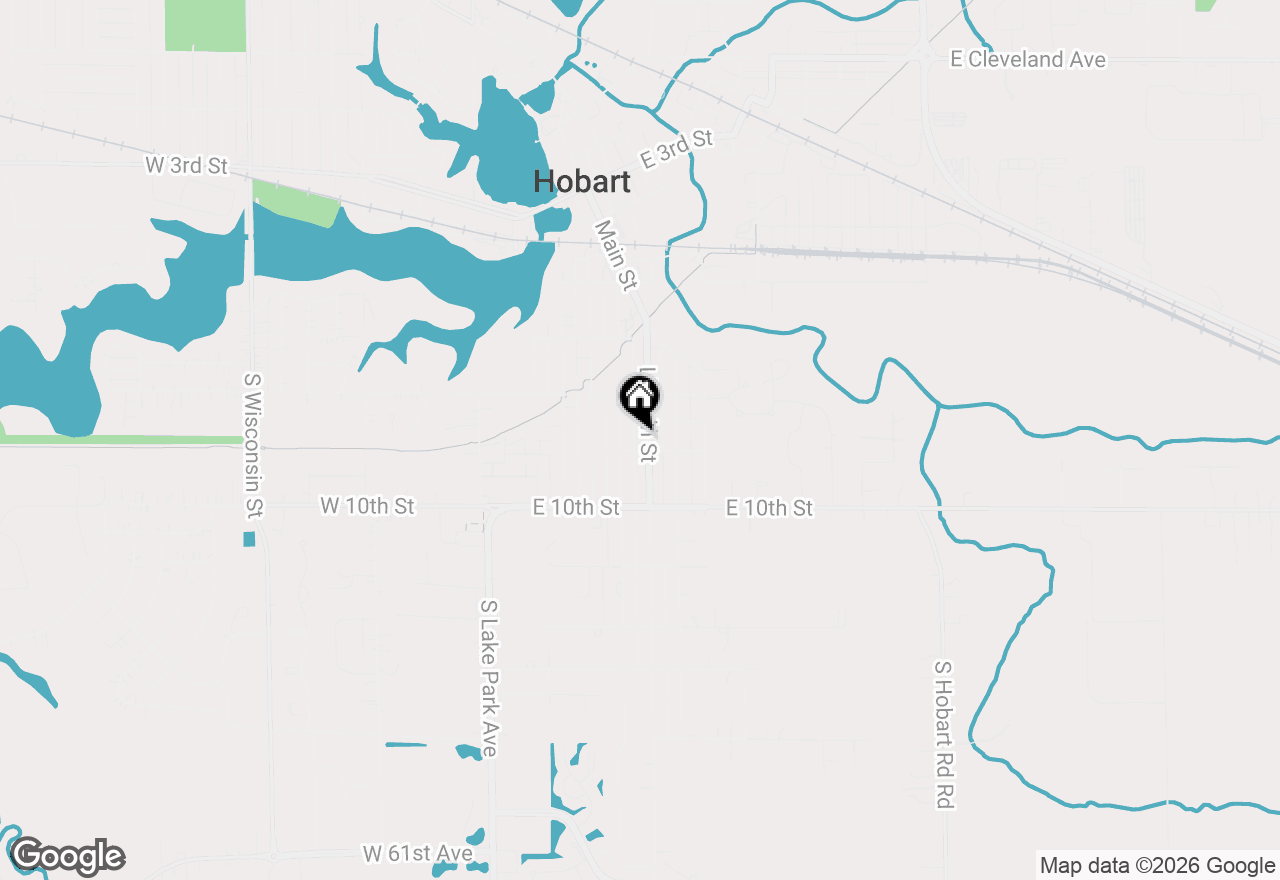 Map of 850 Lincoln Street, Hobart, IN 46342