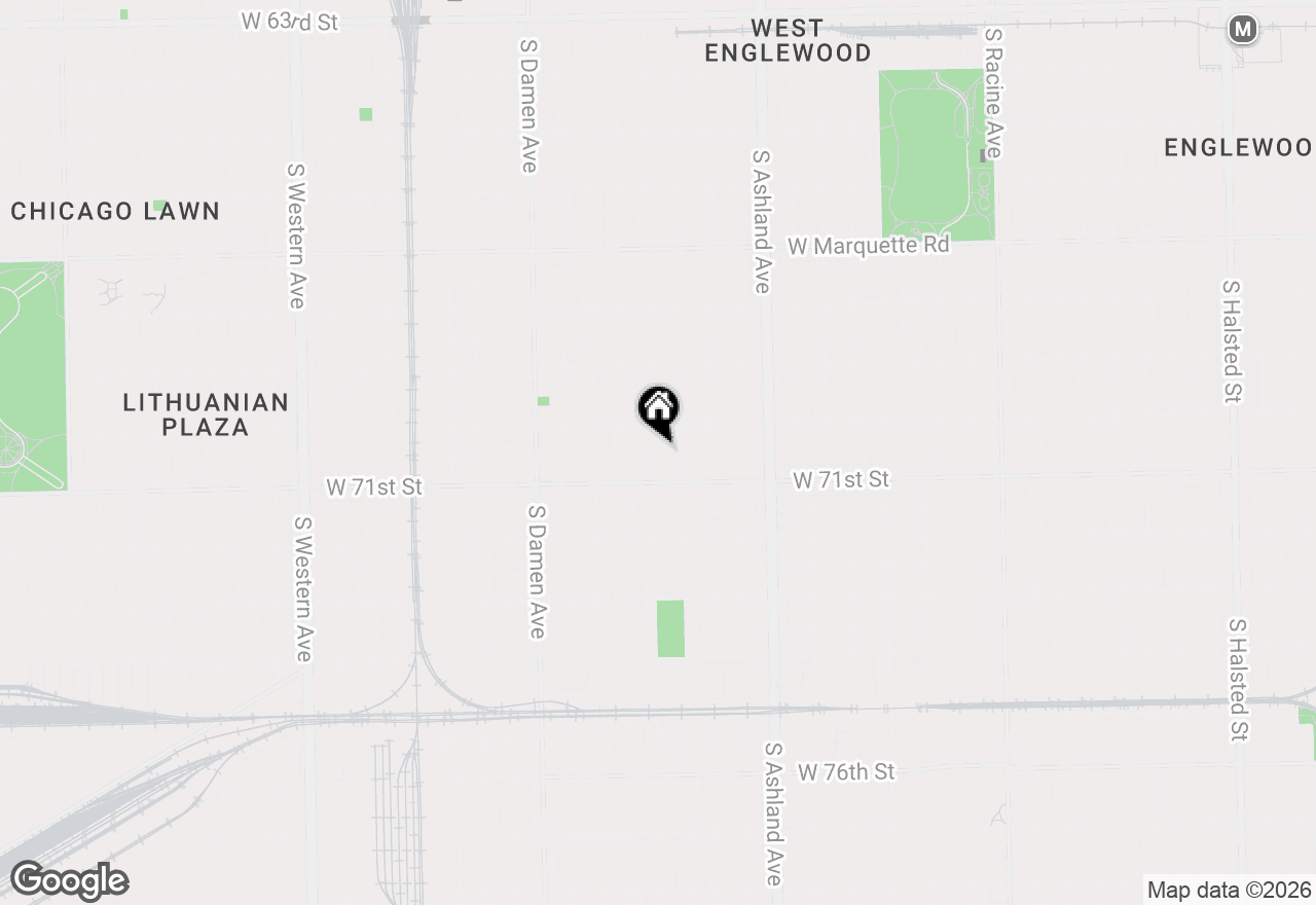 Map of 7031 S Wood Street, Chicago, IL 60636