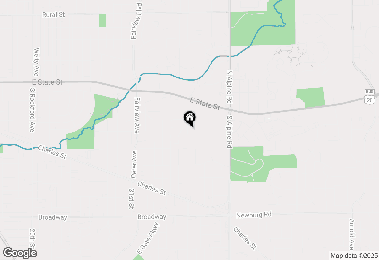 Map of 504 Parkside Drive, Rockford, IL 61108