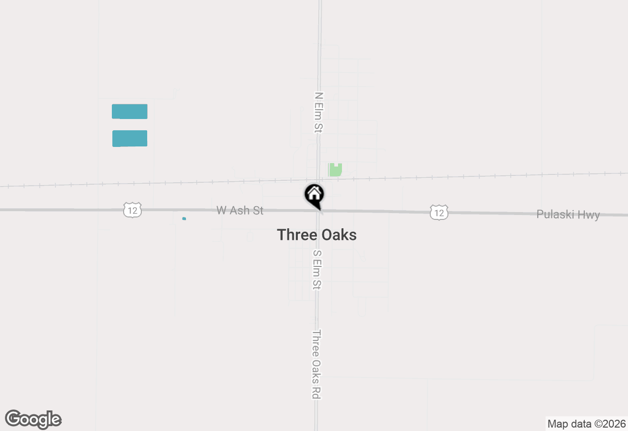 Map of 202 S Elm Street, Three Oaks, MI 49128