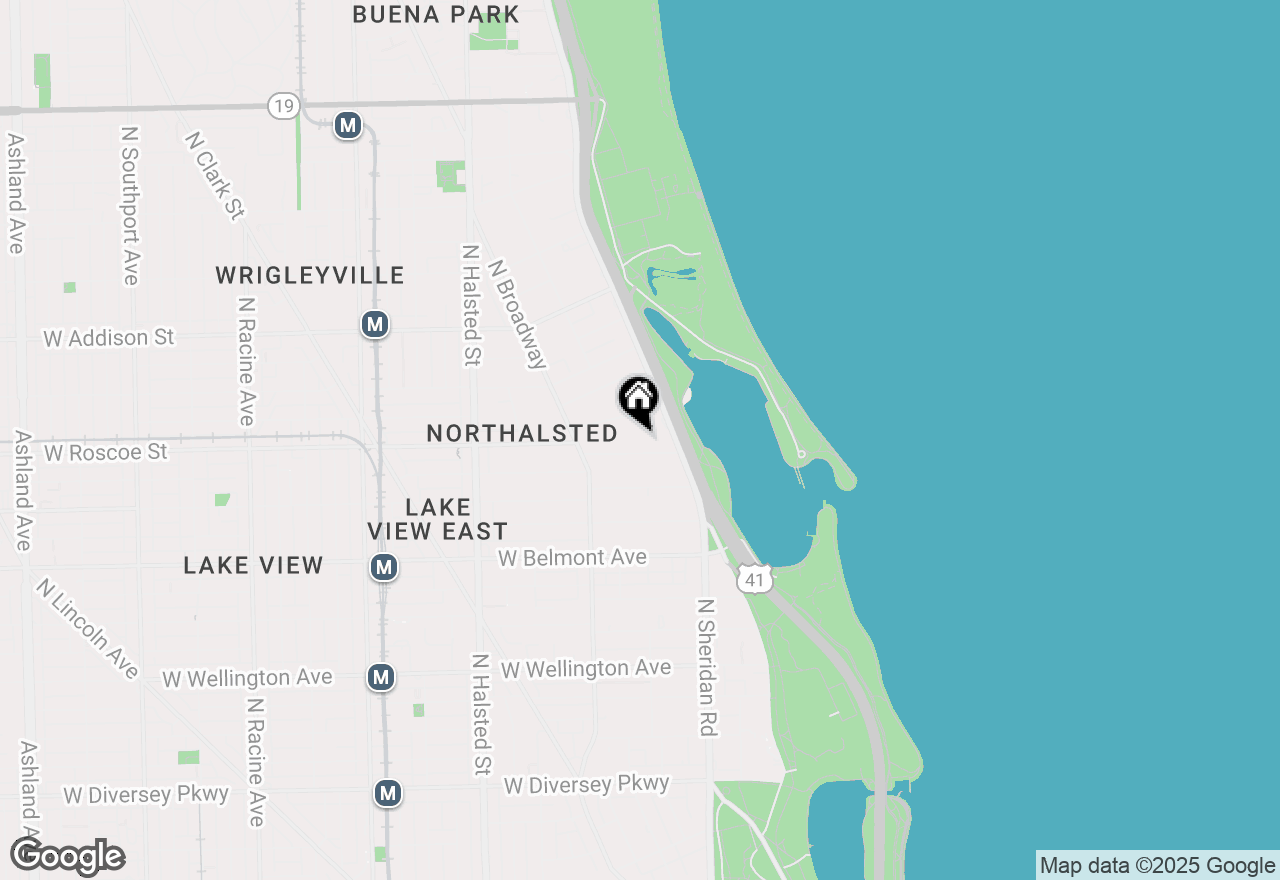 Map of 506 W Roscoe Street #201, Chicago, IL 60657