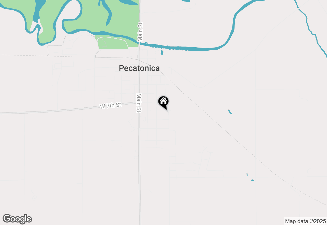 Map of 329 E 8th Street, Pecatonica, IL 61063