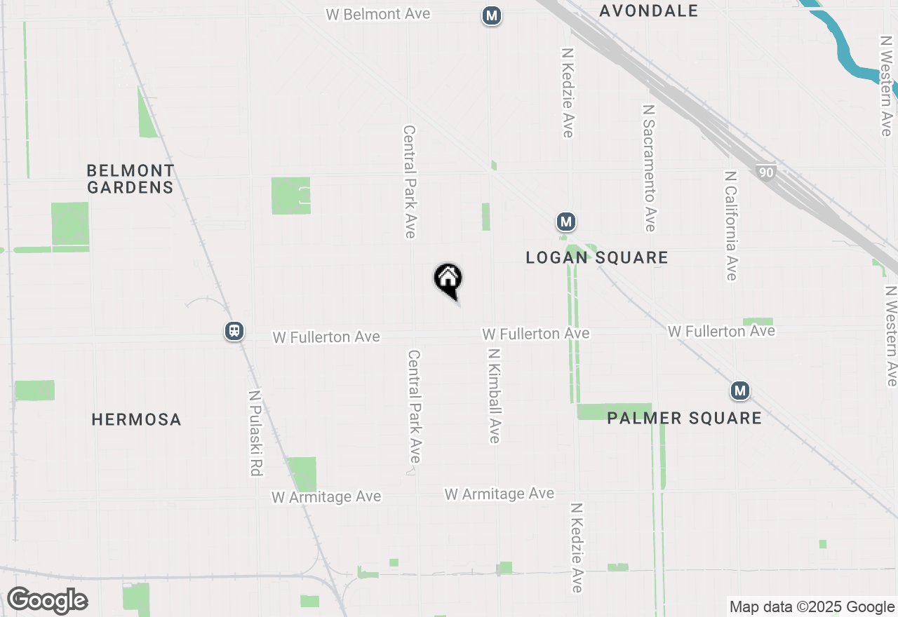 Map of 2436 N Saint Louis Avenue #2, Chicago, IL 60647