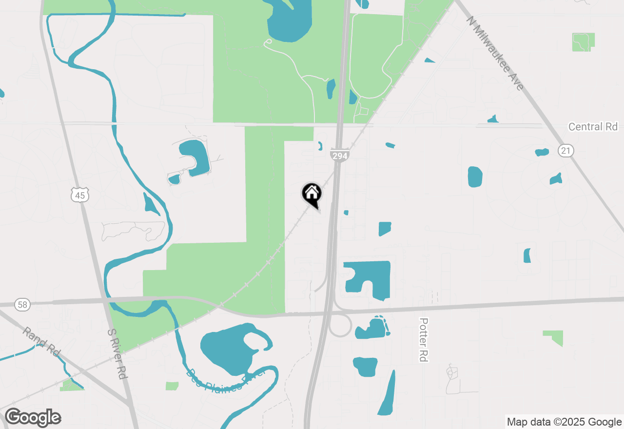 Map of 390 N East River Road, Des Plaines, IL 60016